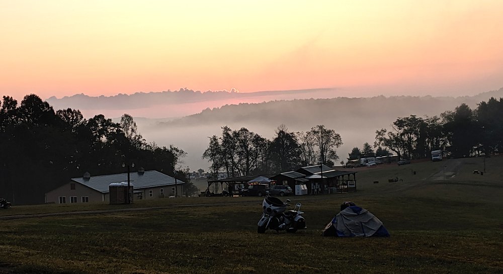 Blue Ridge Stake Out at sunset