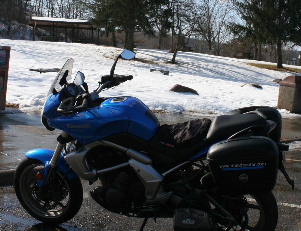 winter motorcycle ride