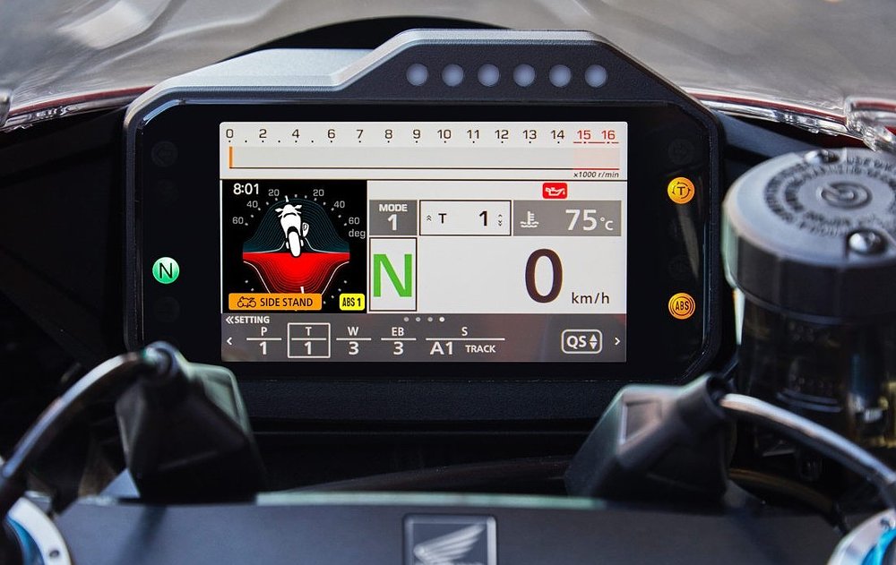 2021 Honda CBR1000RR-R TFT display