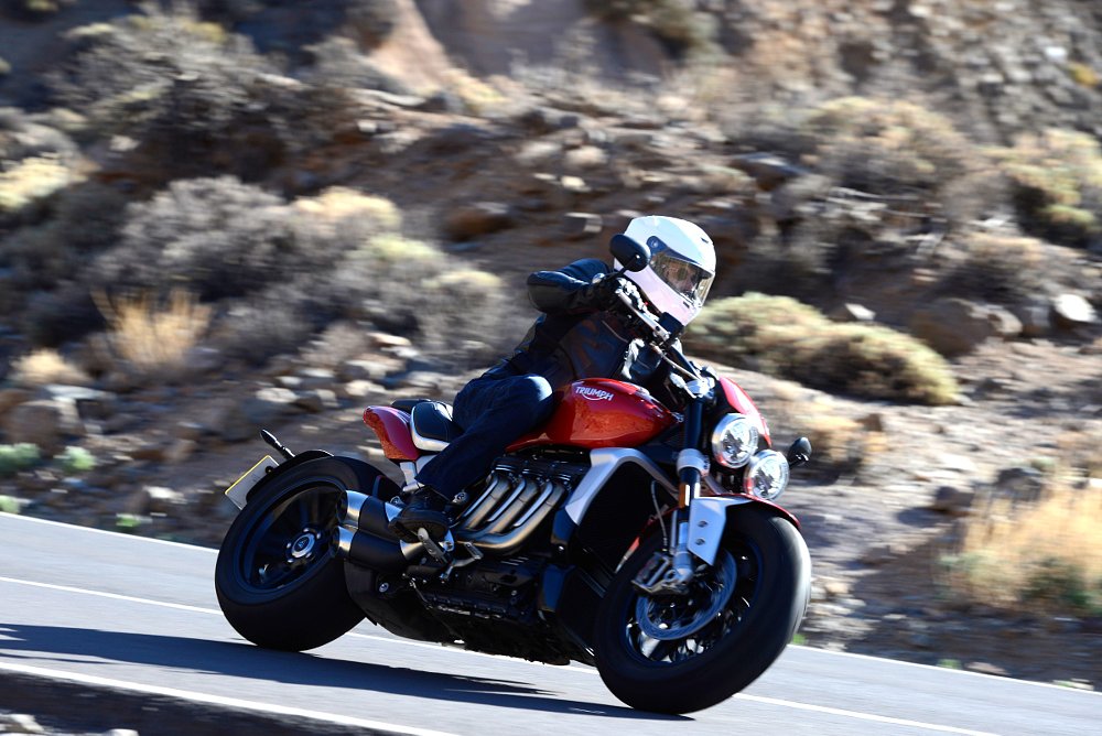 riding the 2020 Triumph Rocket 3 R