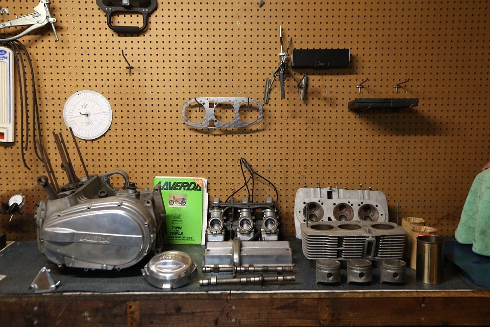 Laverda engine torn down