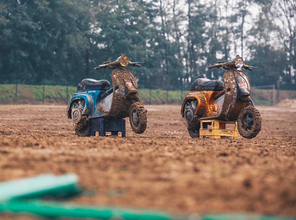 Vespas after the racing