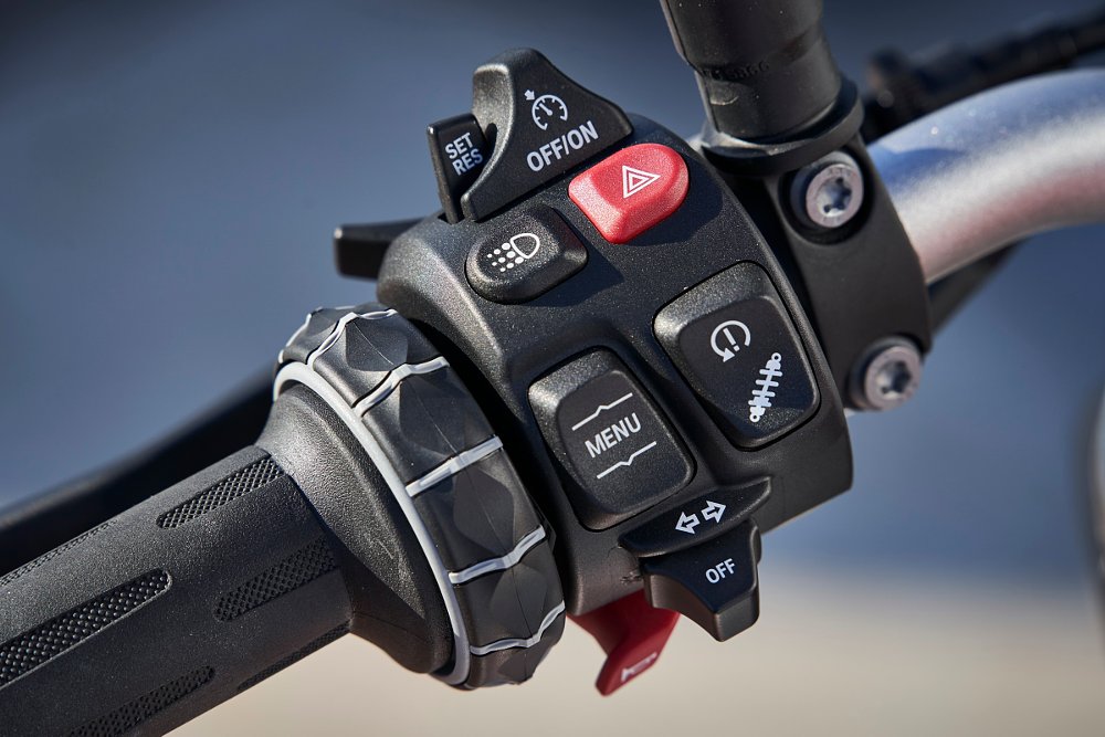 left switchgear on the BMW F 900 R