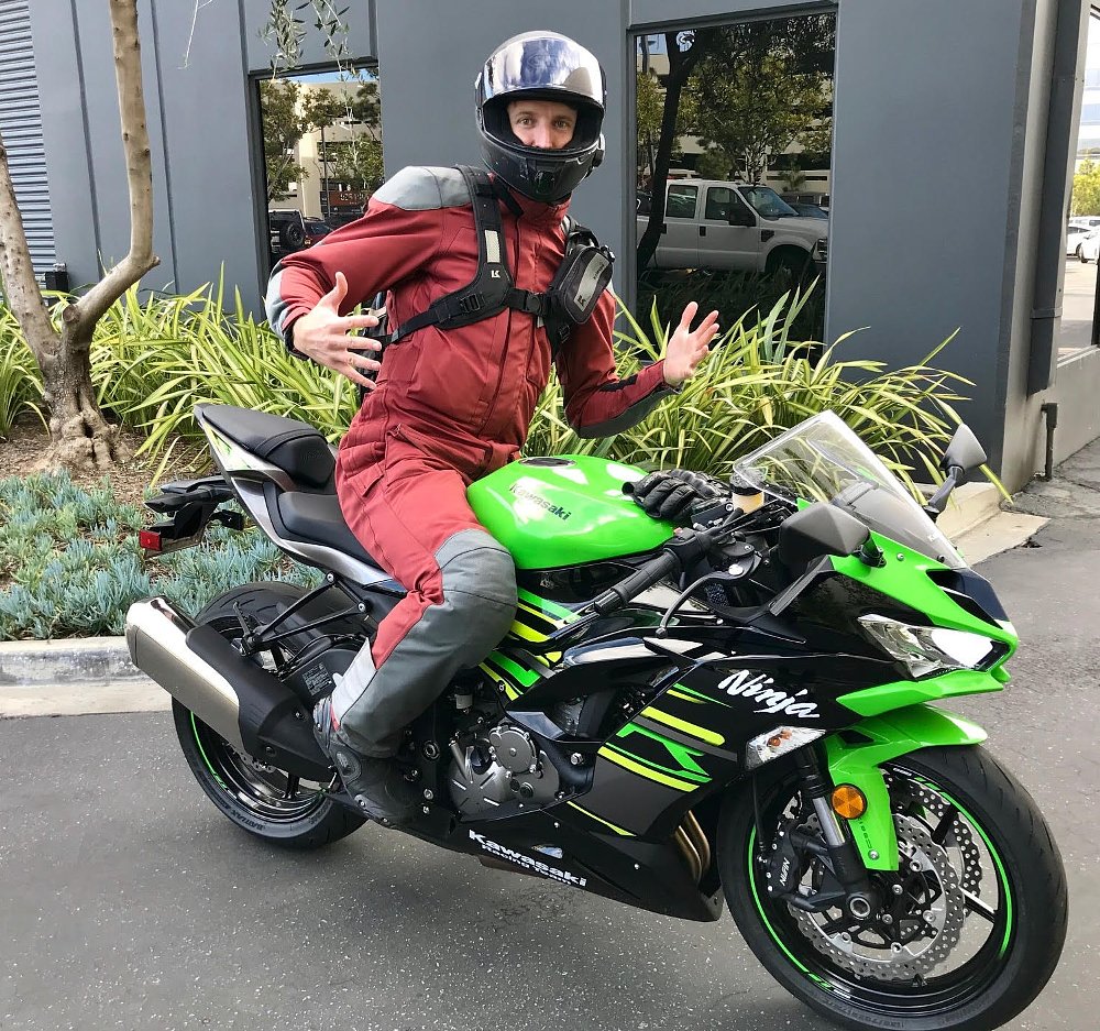 Zack in his Aerostich