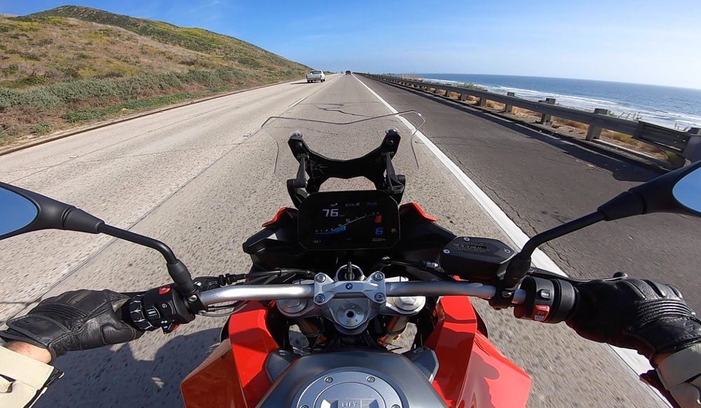 highway cruising on the BMW F 900 XR