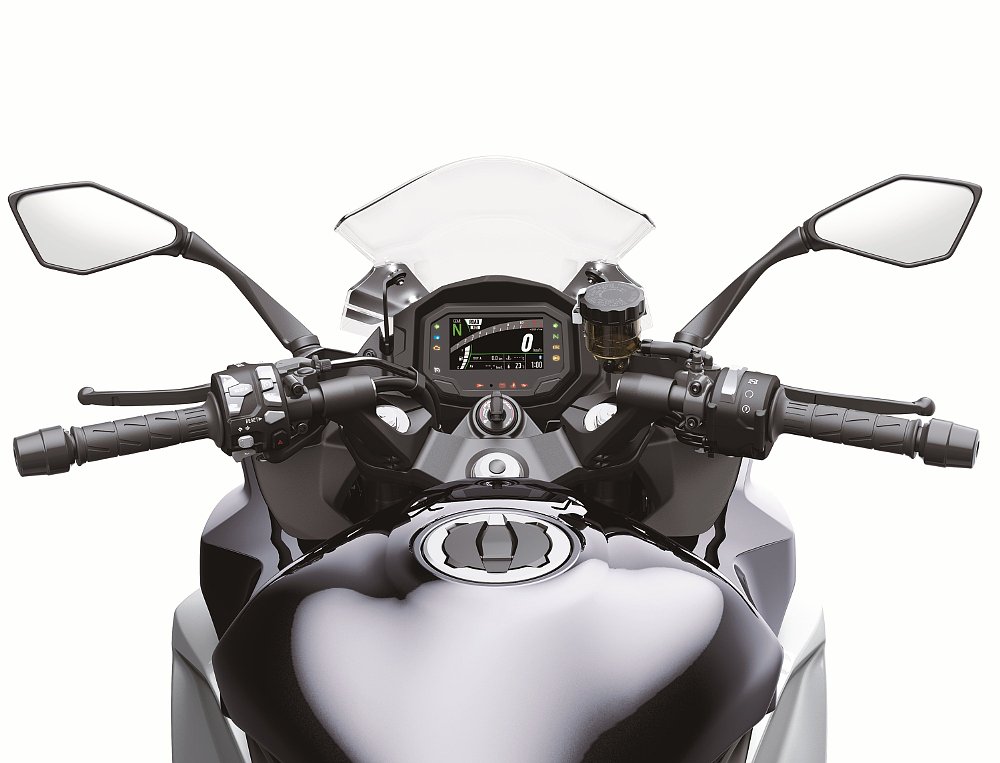 Kawasaki Ninja 1000SX cockpit view