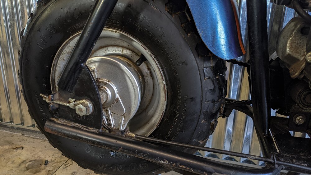 Mini bike brake adjustment