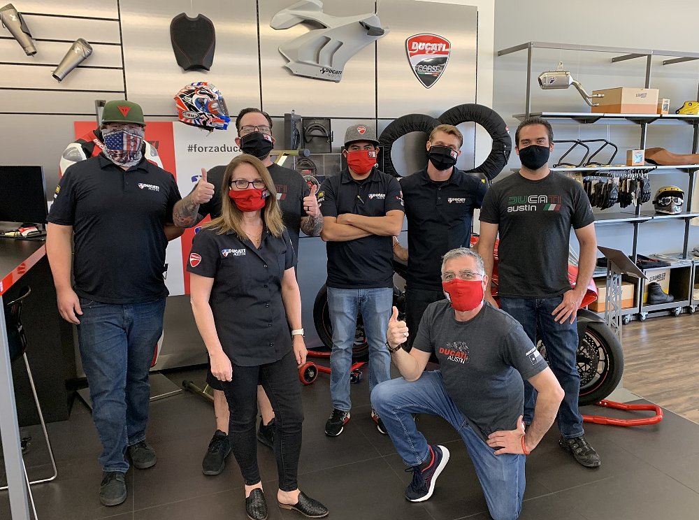 staff at Ducati Austin