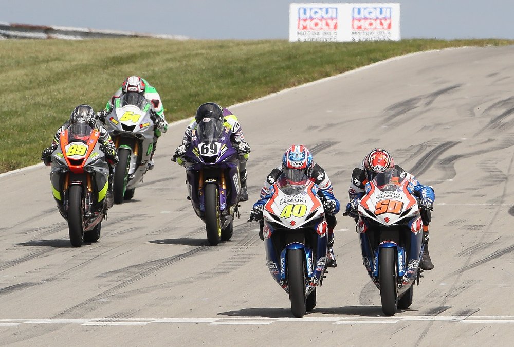 Supersport race finish at Pittsburgh