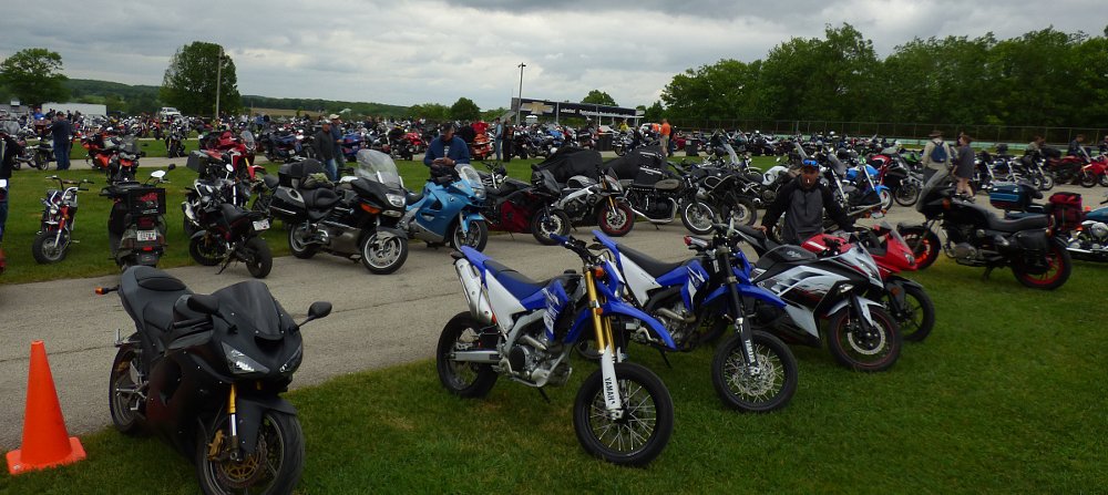 Road America motorcycle parking