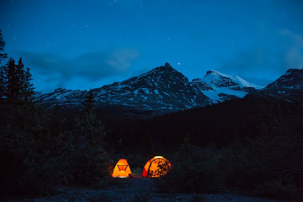 camping under the stars