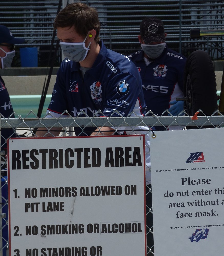 pit lane restrictions sign