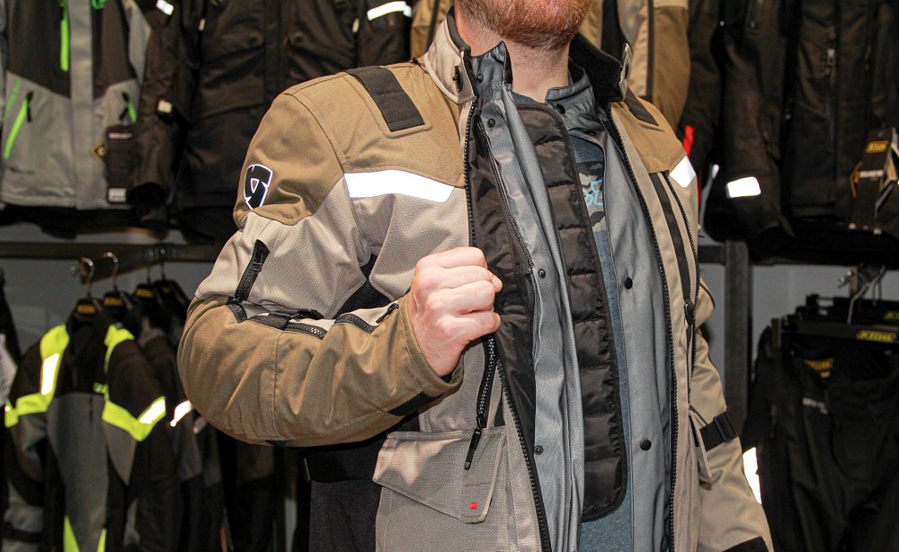 texile jackets offer a lot of versatility with removable liners