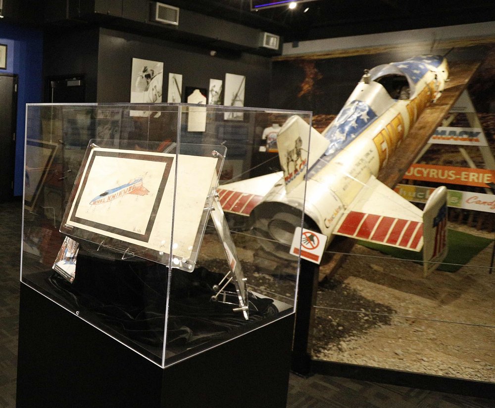 One of Evel Knievel's Skycycles in the museum