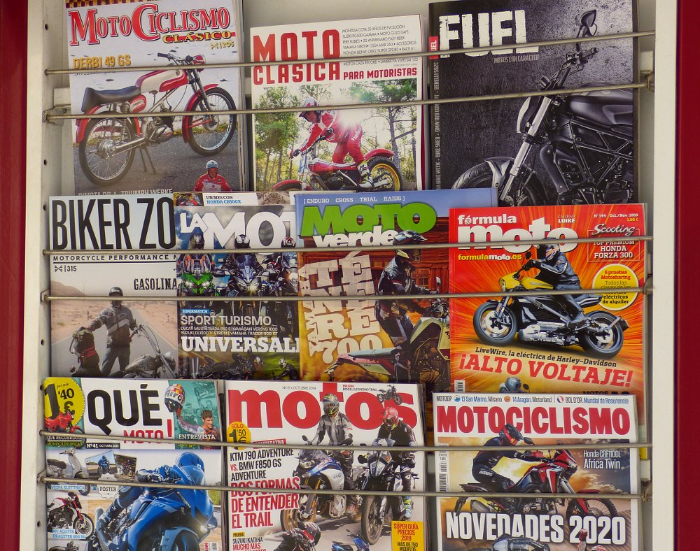 newsstand in Cartagena, Spain