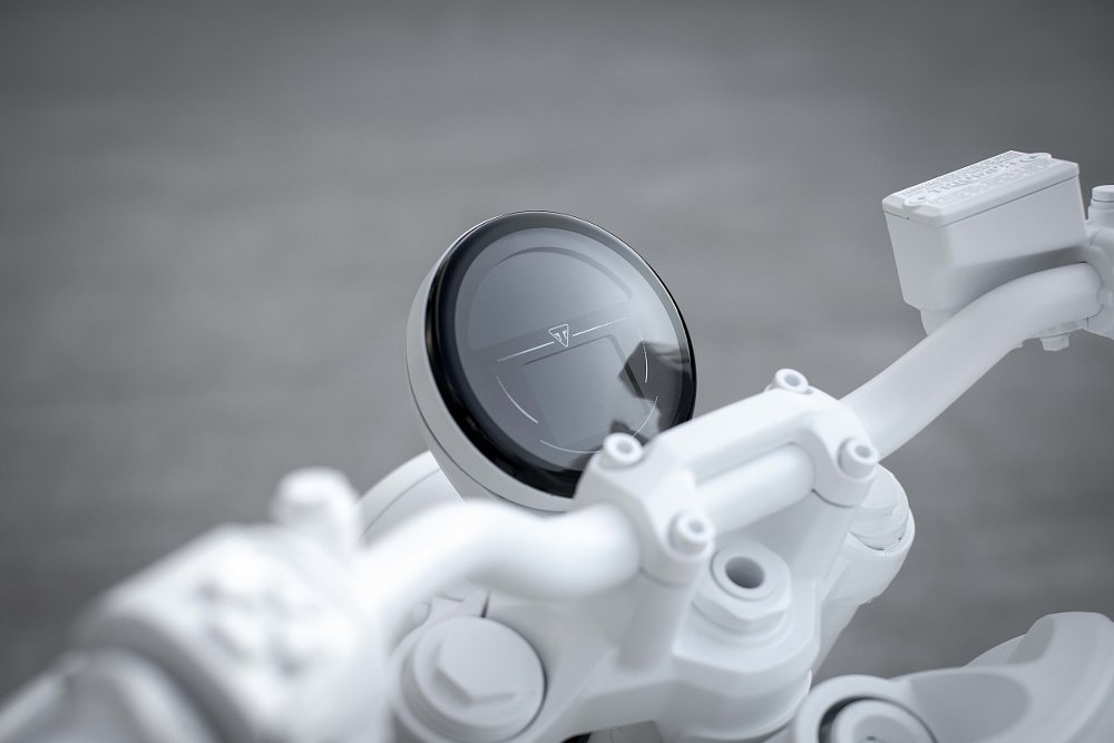 instrument gauge on the Triumph Trident prototype