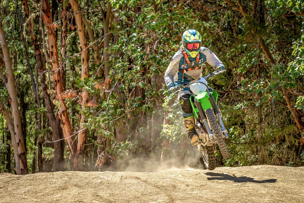 Kawasaki KLX jumping
