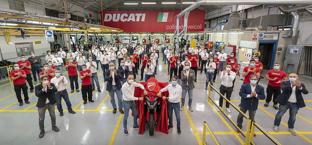Ducati team building the Multstrada