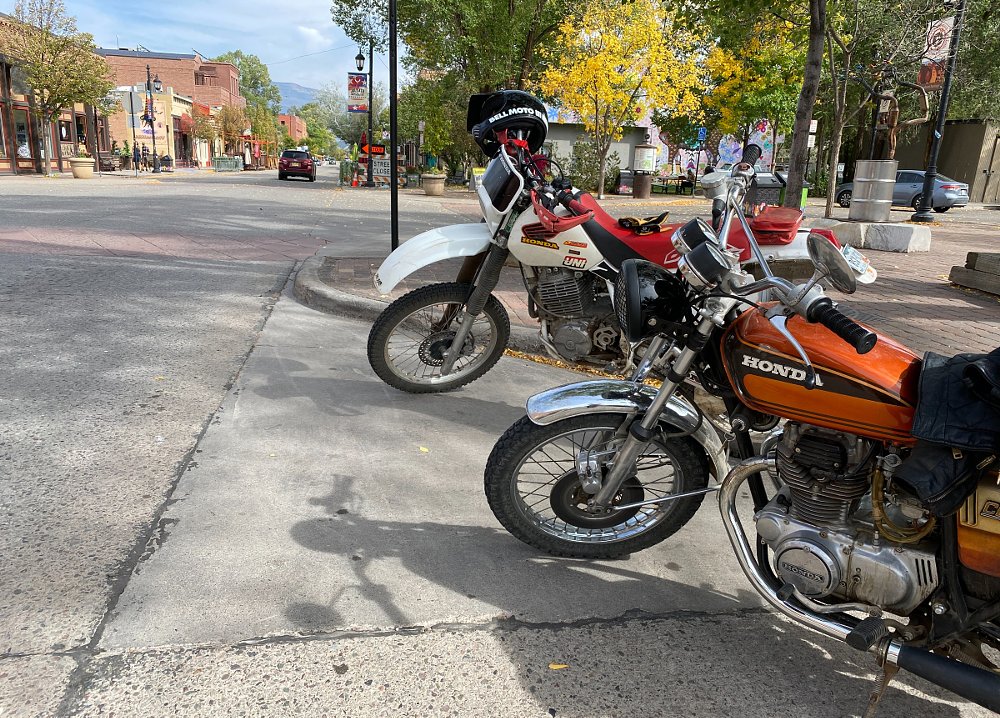 CL360 and XR600 meet up in town
