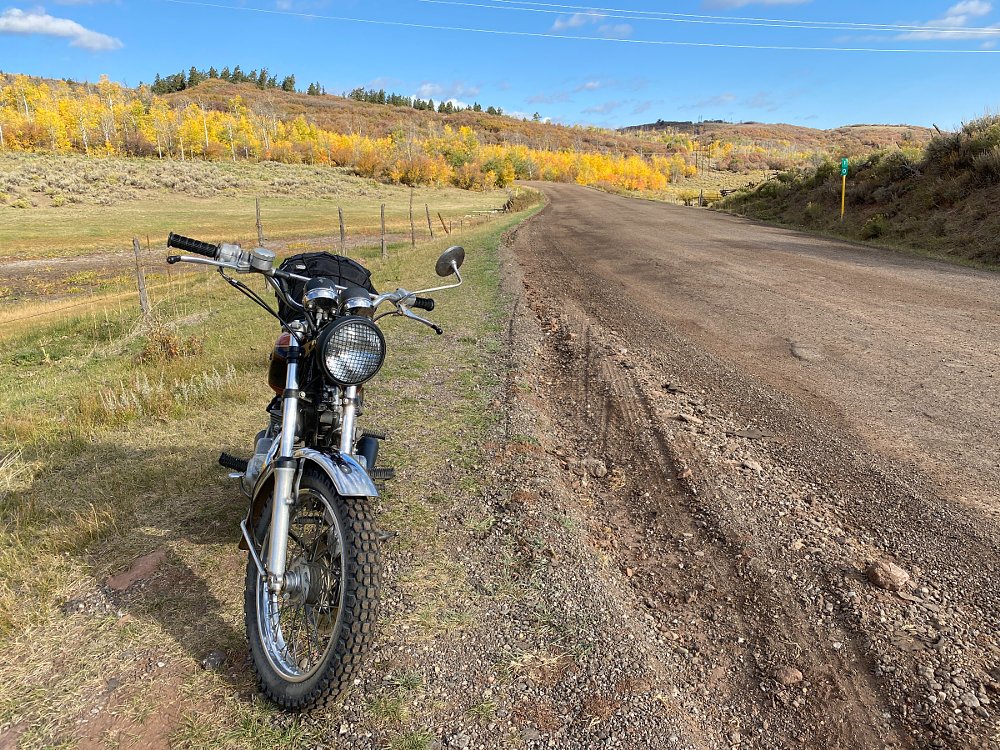 CL360 on a dirt road