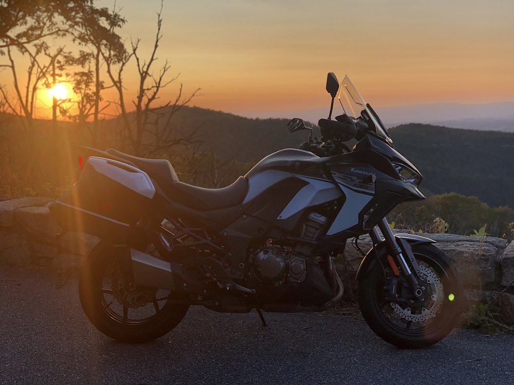 sunset on Skyline Drive