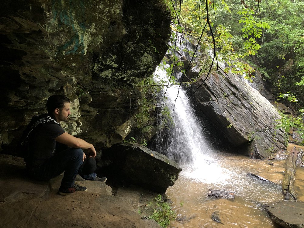 enjoying Issaqueena Falls