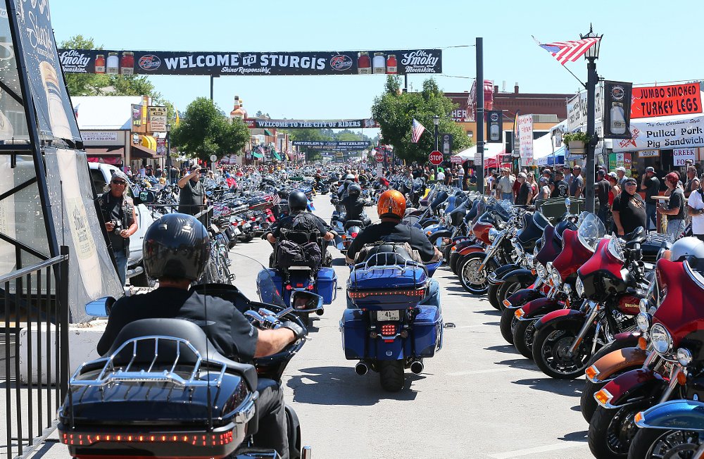 Harley-Davidson motorcycles in Sturgis