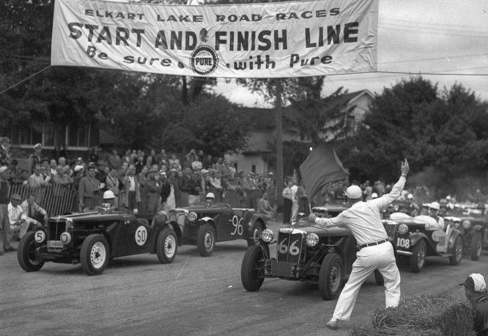 Elkhart Lake road races start