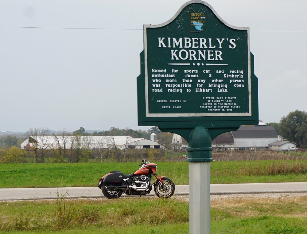 Elkhart Lake historical road race signs