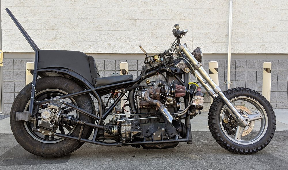 Matt Rietz's turbo diesel motorcycle