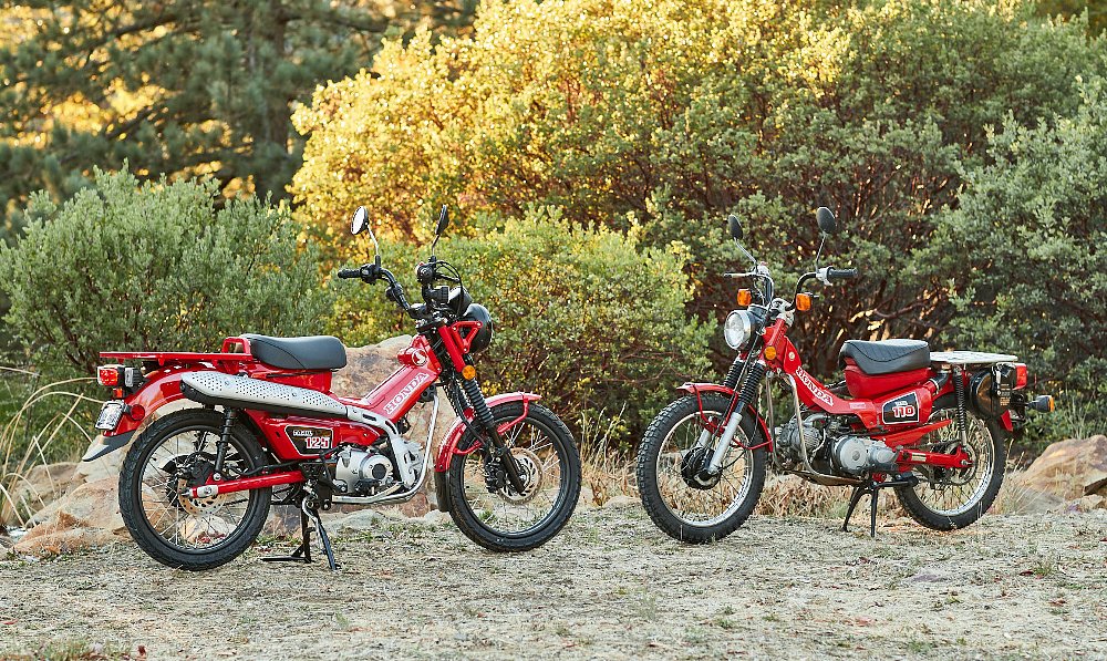 2021 Honda Trail 125 with 1984 Honda CT110