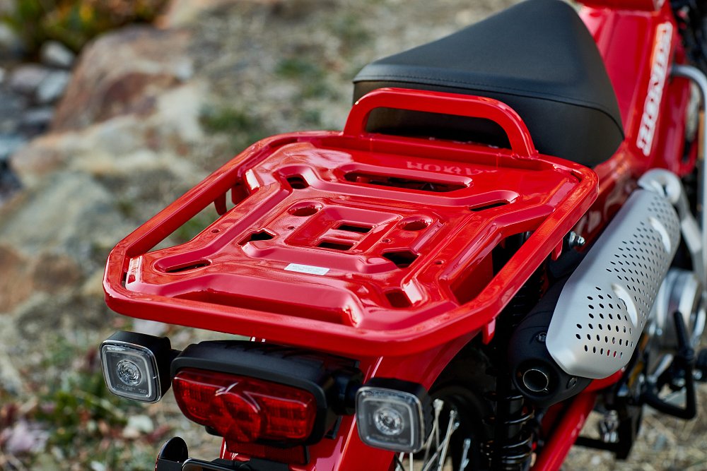 the luggage rack on Honda's 2021 Trail 125