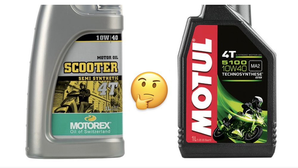 Motorcycle oil versus scooter oil