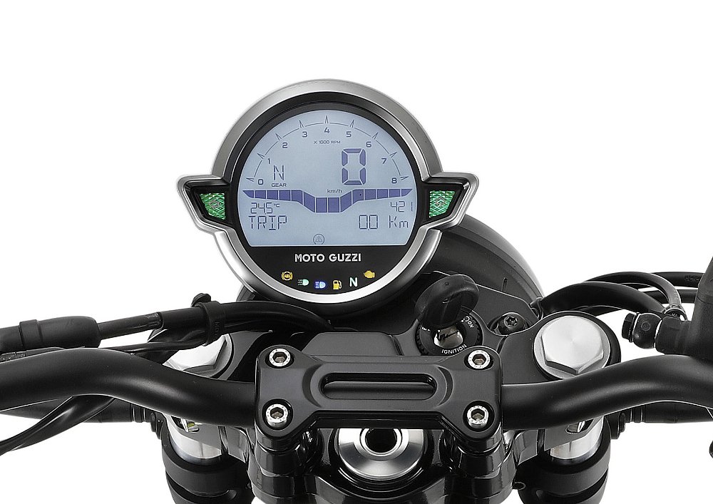 Moto Guzzi V7 Stone digital gauge