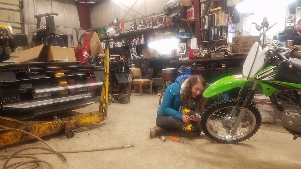 putting screws in the tires