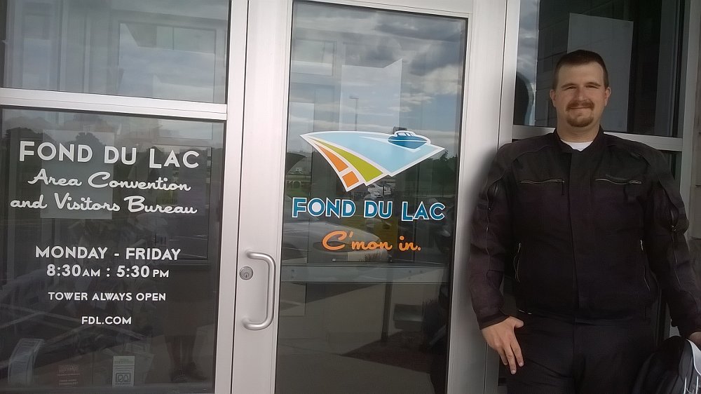 outside the Fond du Lac visitors center
