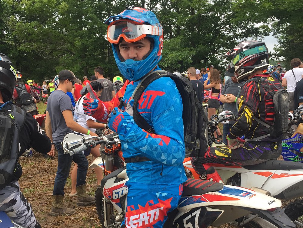 Phil S. at the start of a hare scramble.