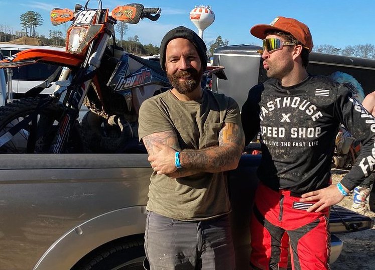 Two goofy racers, Joe Zito and Brandon Wise at the Turkey Scramble at NJMP.