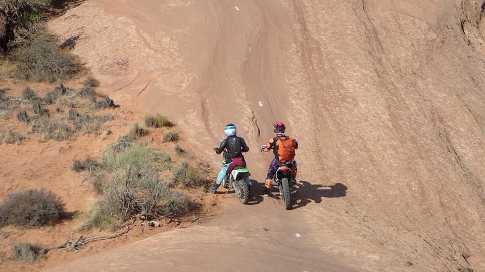 riding Slick Rock trail in Moab