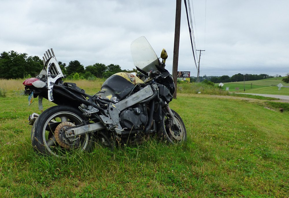 trashed motorcycle for sale