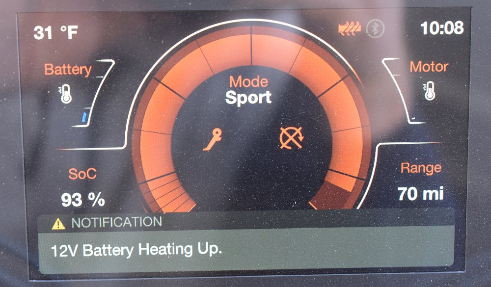 dash display on the Zero SR/S