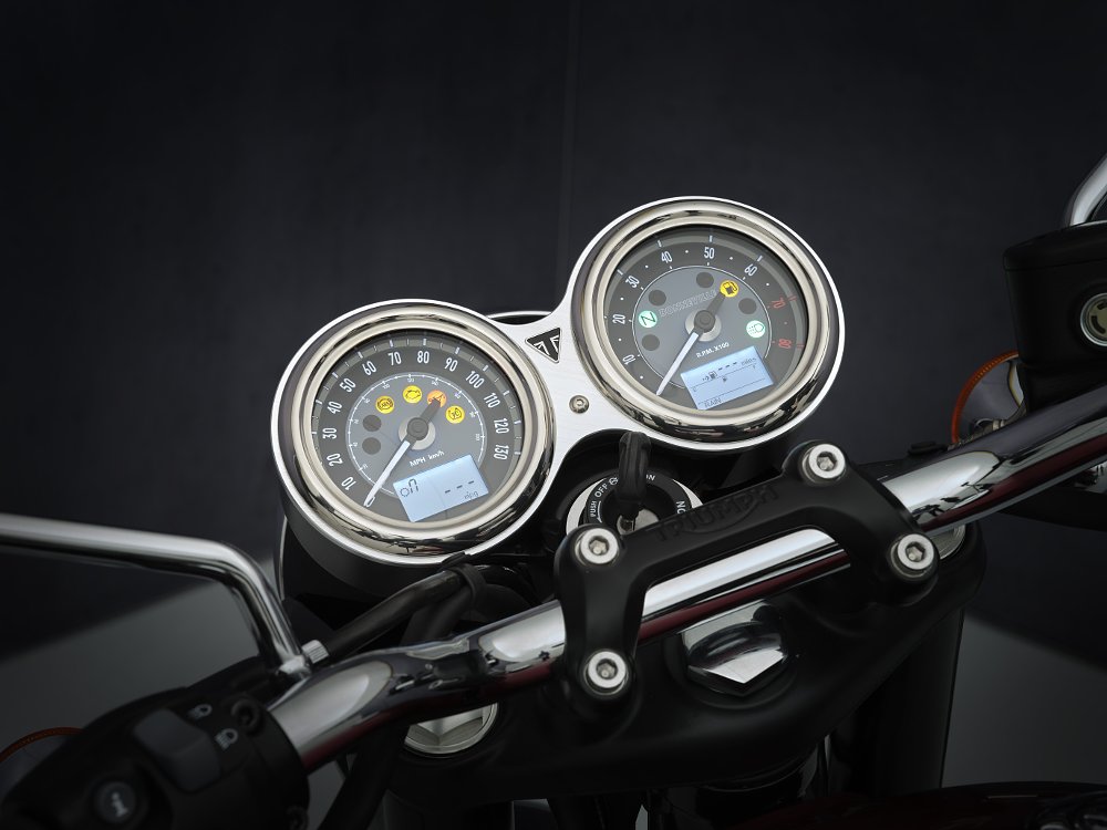Bonneville T120 gauges