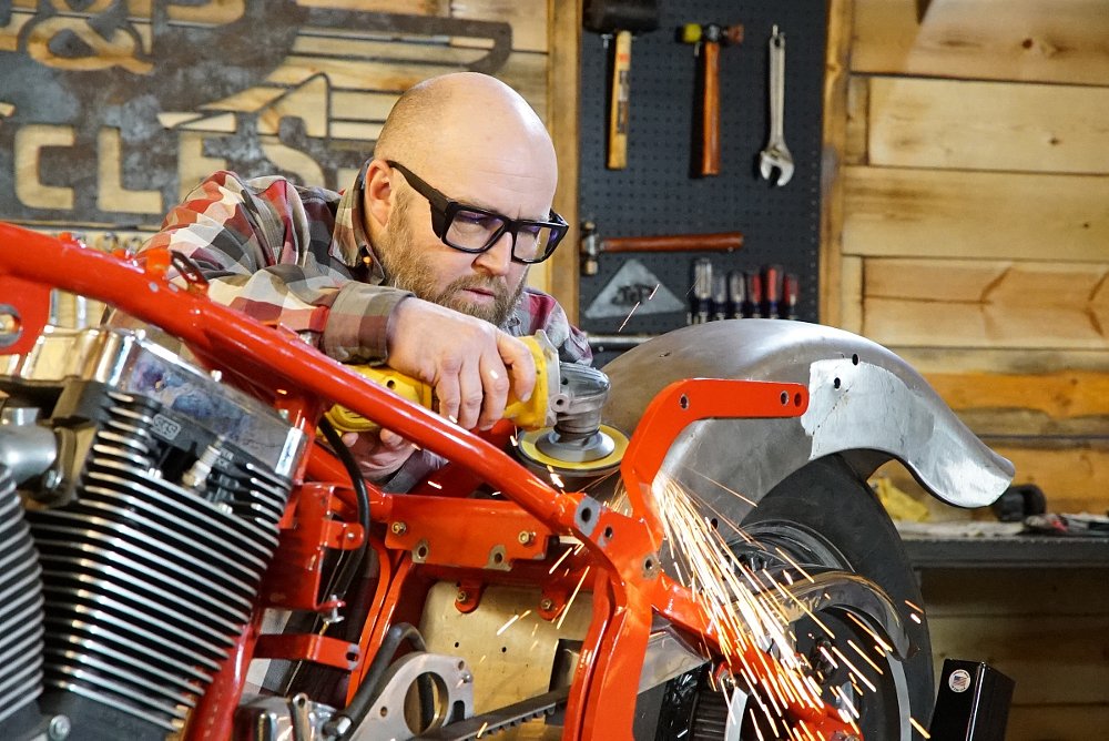 grinding off unwanted parts