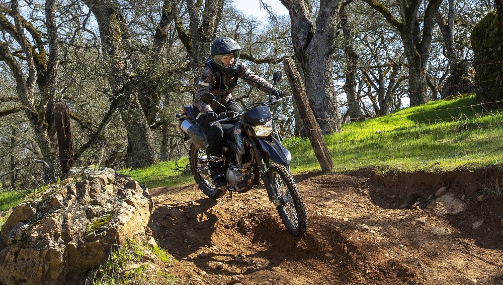 Kawasaki KLX300 on the trail