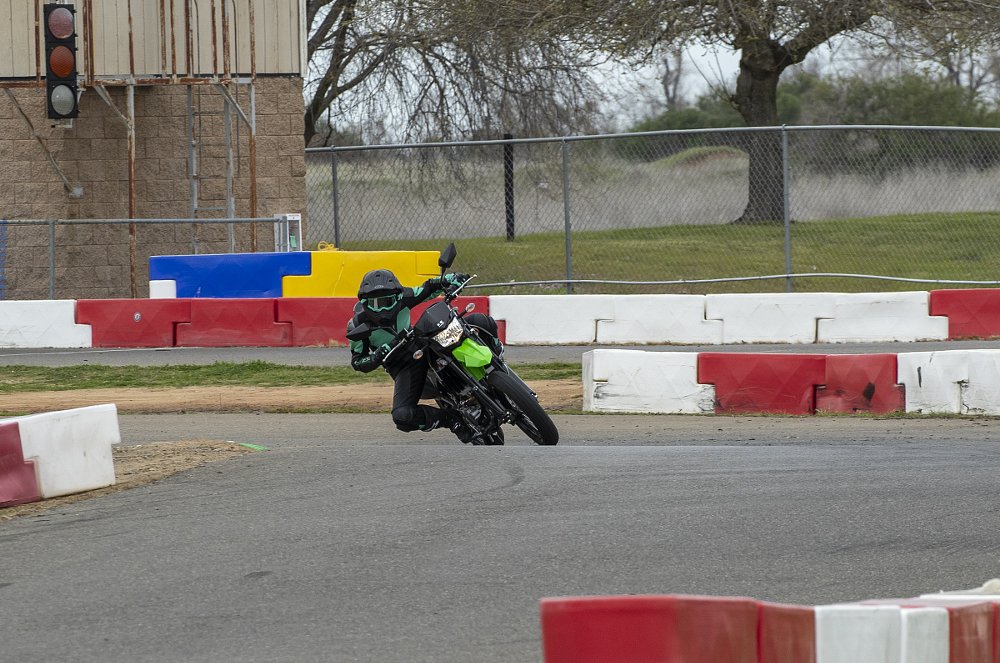 KLX300SM at the kart track
