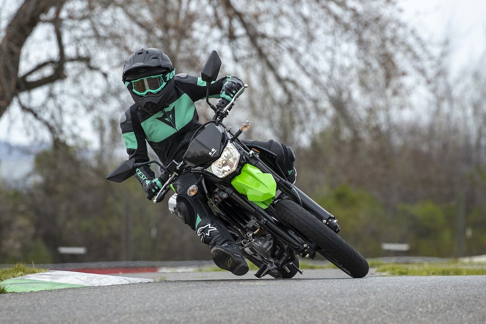 KLX300SM on the track
