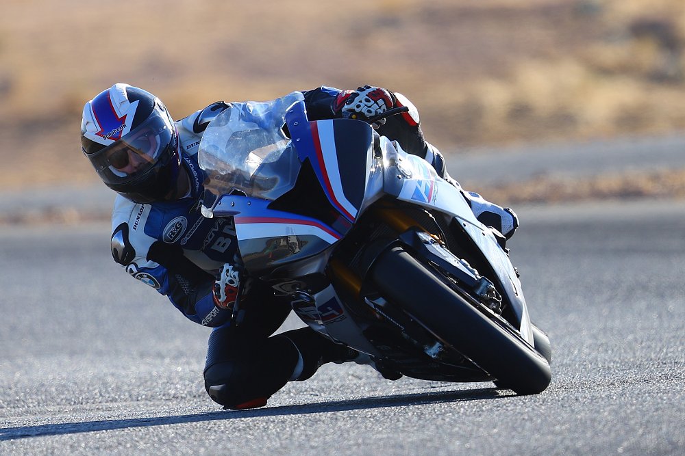 Dylan on a liter bike