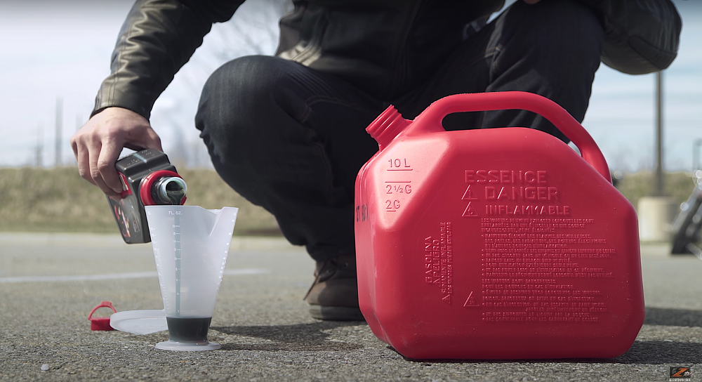 Premixing is soon to be history, but for now, we must keep mixing gas before hauling ass.