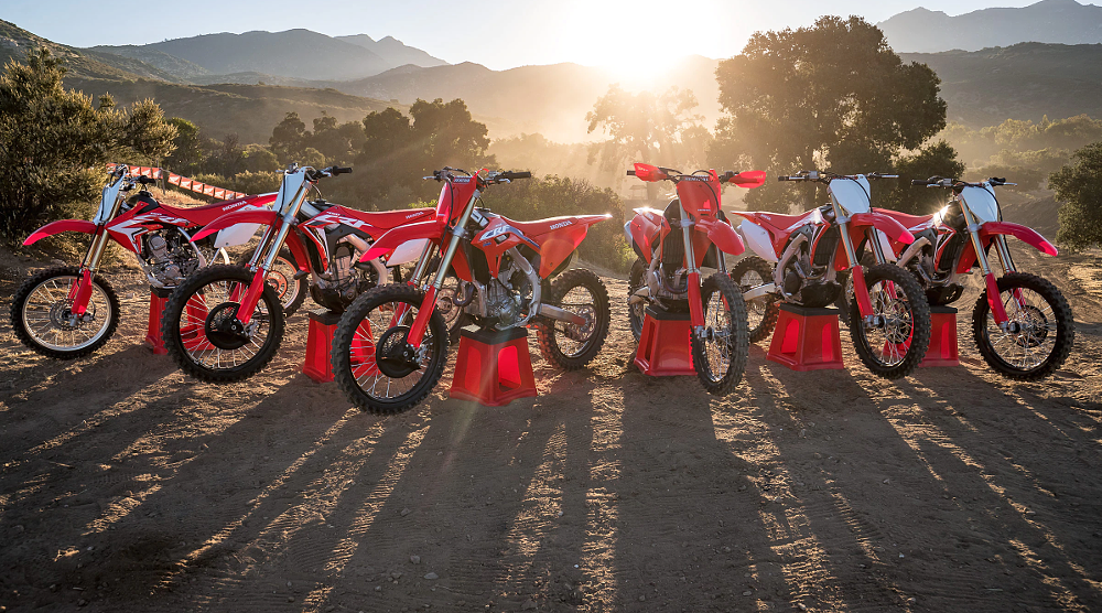 The 2021 Honda off-road line up is an impressive range of four stroke machines.