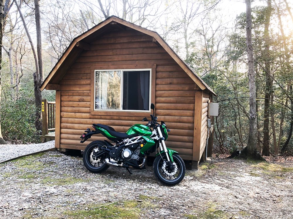 I planned on camping at the KOA and brought my one man tent so I could do so but I couldn't pass up a good deal on a log cabin. 